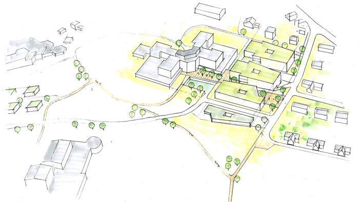 HSP Hoppe Sommer Planungs GmbH Architektur | Gesundheitswesen | Wettbewerb Gesundheitscampus Bad Säckingen